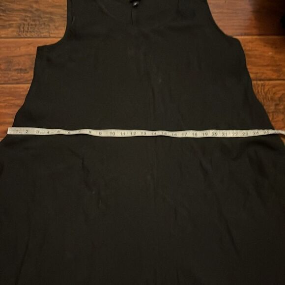 Eileen Fisher Black Made Of Italian Fabric Long Dress Feminine Contemporary - Picture 7 of 12